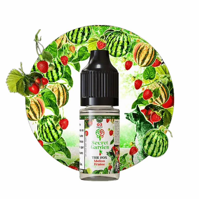 Flacon The Fox Secret Garden 10ml melon fraise frais