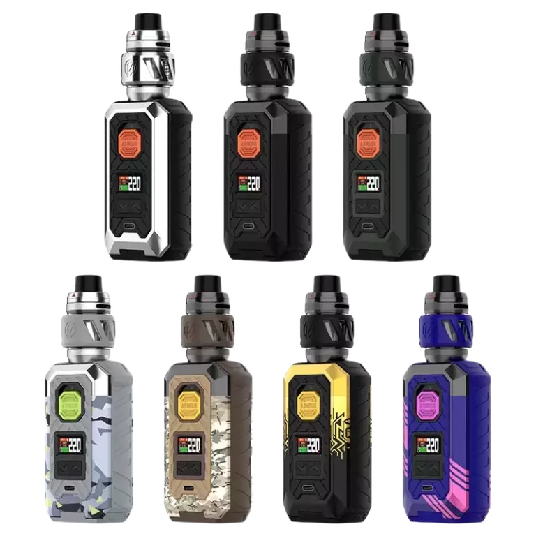 Kit Armour Max Vaporesso 220W protection TPU double accu 21700 clearomiseur iTank 2 8ml