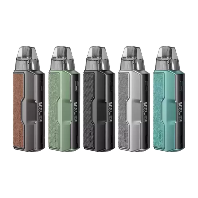 Kit Pulz Pro Aspire 30W pod compact aluminium similicuir batterie 1400mAh cartouche Minican 3ml MTL RDL