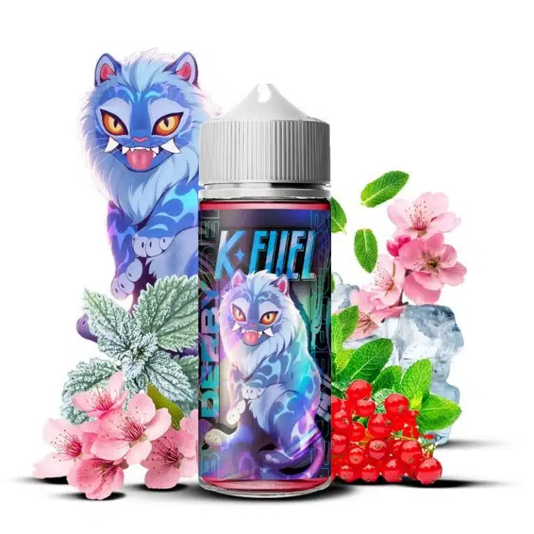 E-liquide derby K-Fuel 100ml Maison Fuel Sakura groseille menthe frais 30/70